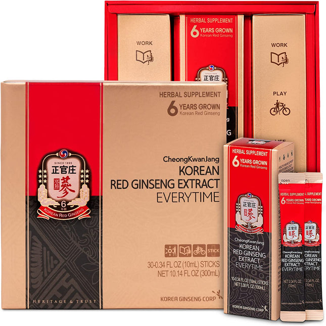 Korean Red Ginseng Everytime 3000Mg Sticks -30 Sticks