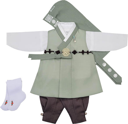 Boy Baby Hanbok Set Korea Traditional Dol Party Celebrations Light Green Oob05