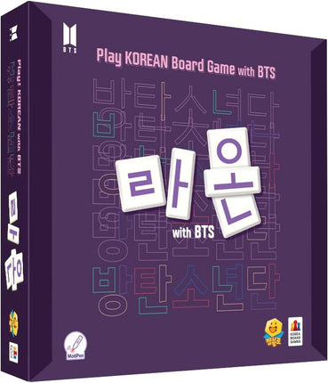 Raon with BTS (Korean & English Language) | Board Game | Family | 2-4 Players | Ages 5+ | 10 Min